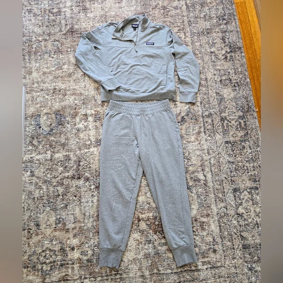 Patagonia Ahnya Heather Gray Lounge Set - Picture 1 of 11